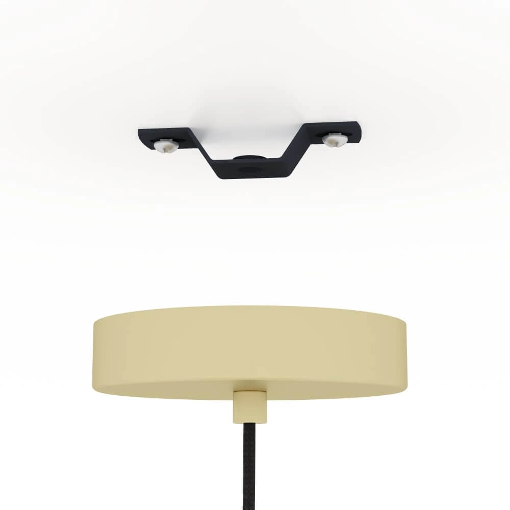 Modern hanging lamp Corojal cappuccino with gold Stars of Light 9008606243181