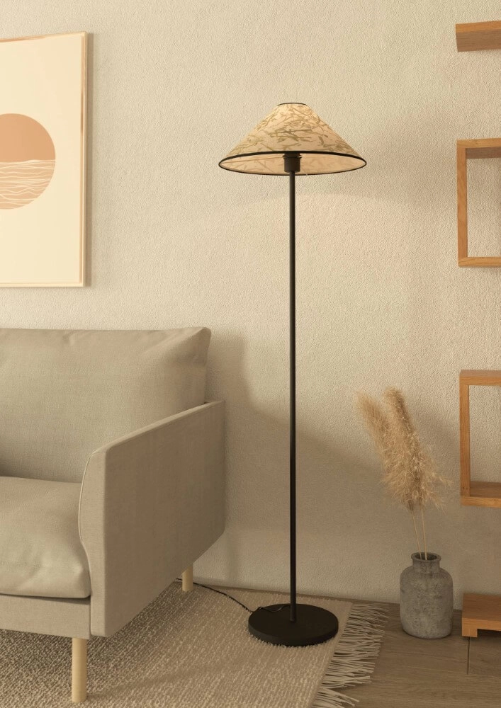 Natural floor lamp Oxpark Ø 42cm Eglo 9002759439453