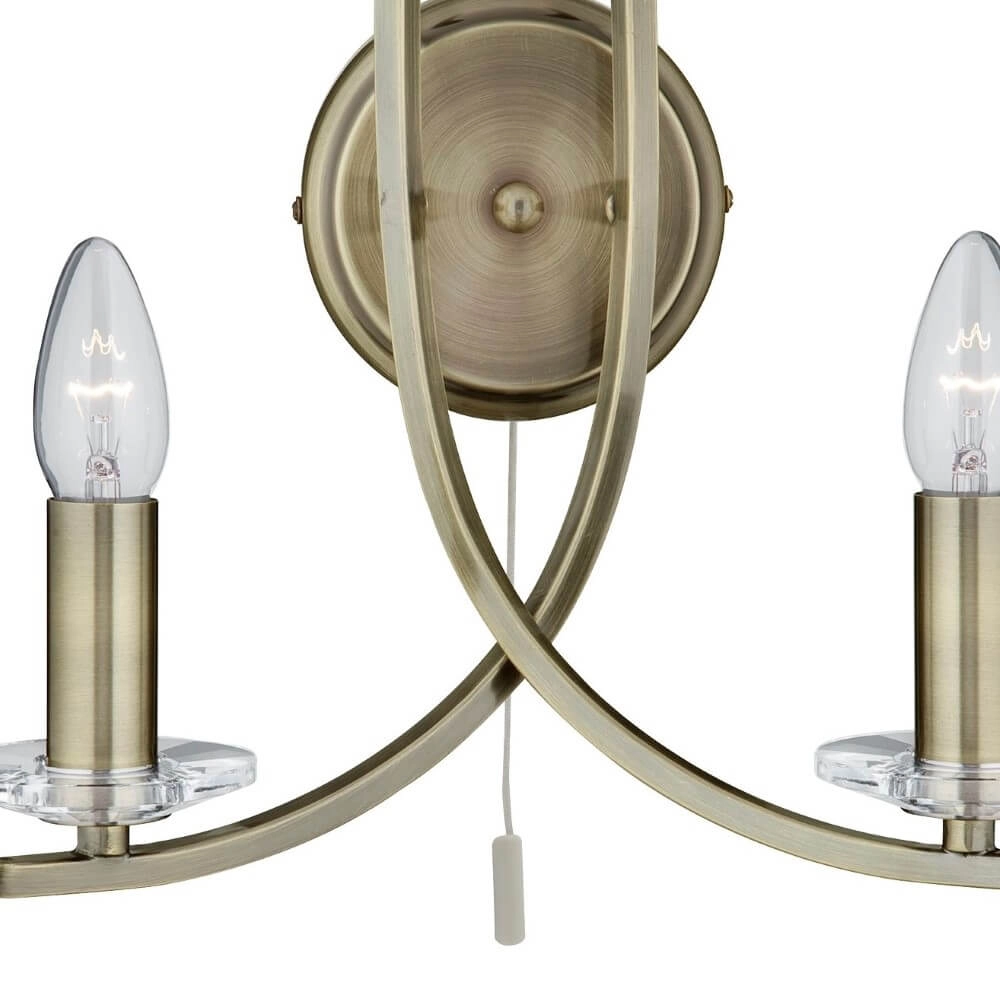 Brass wall lamp Ascona Searchlight 5053423020570