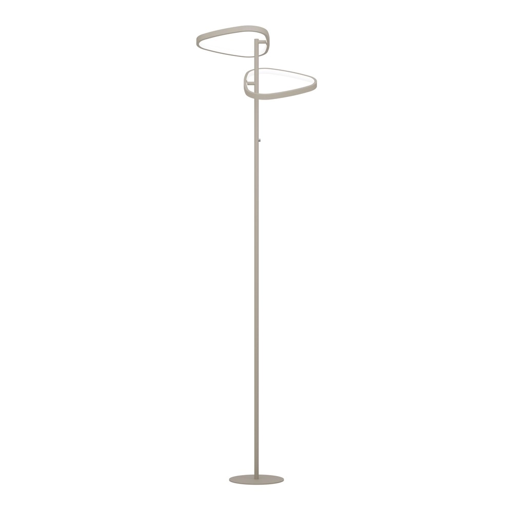 Modern floor lamp Leporano sand brown