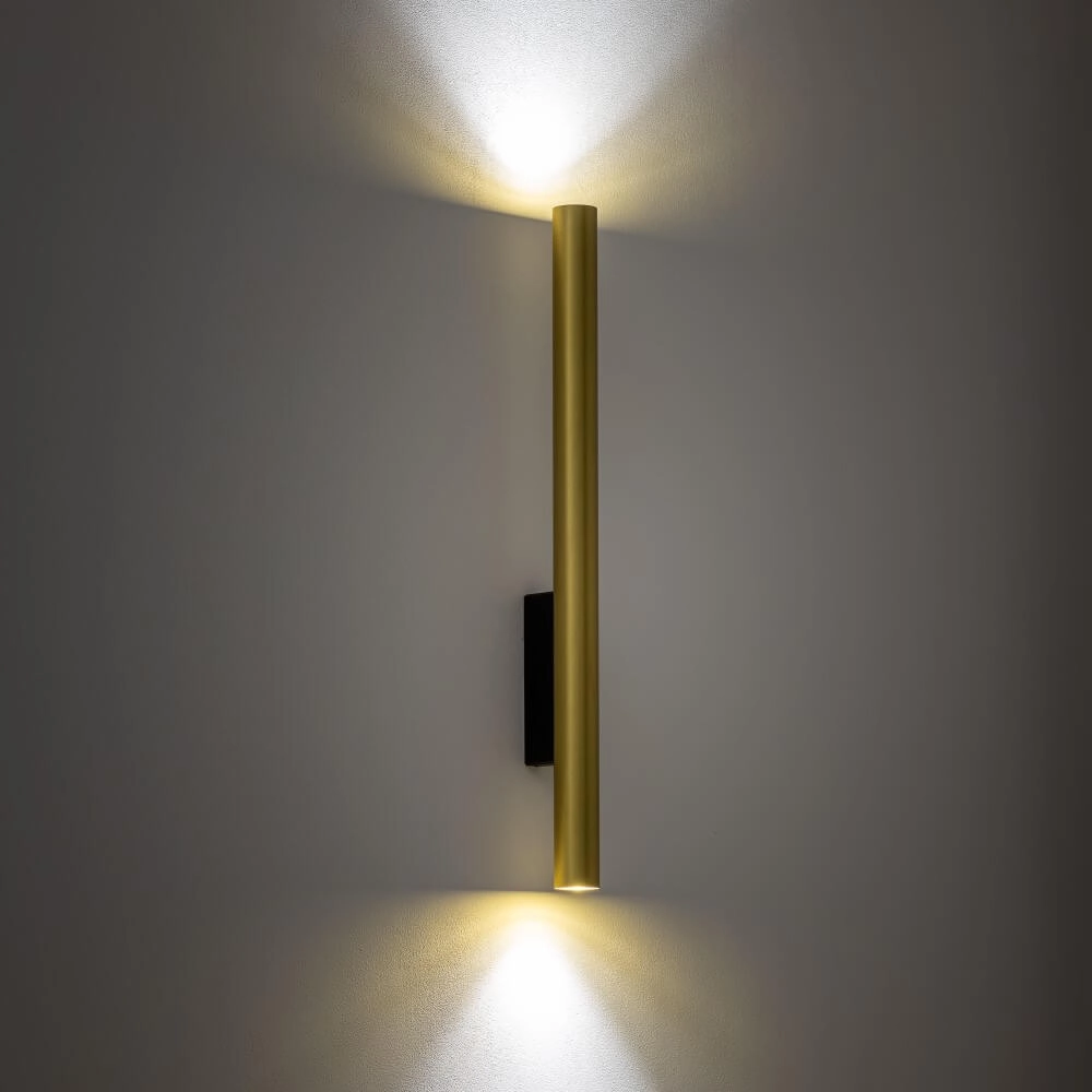 Golden long wall spotlight Fourty  XL up & down Lyora 5903139107600