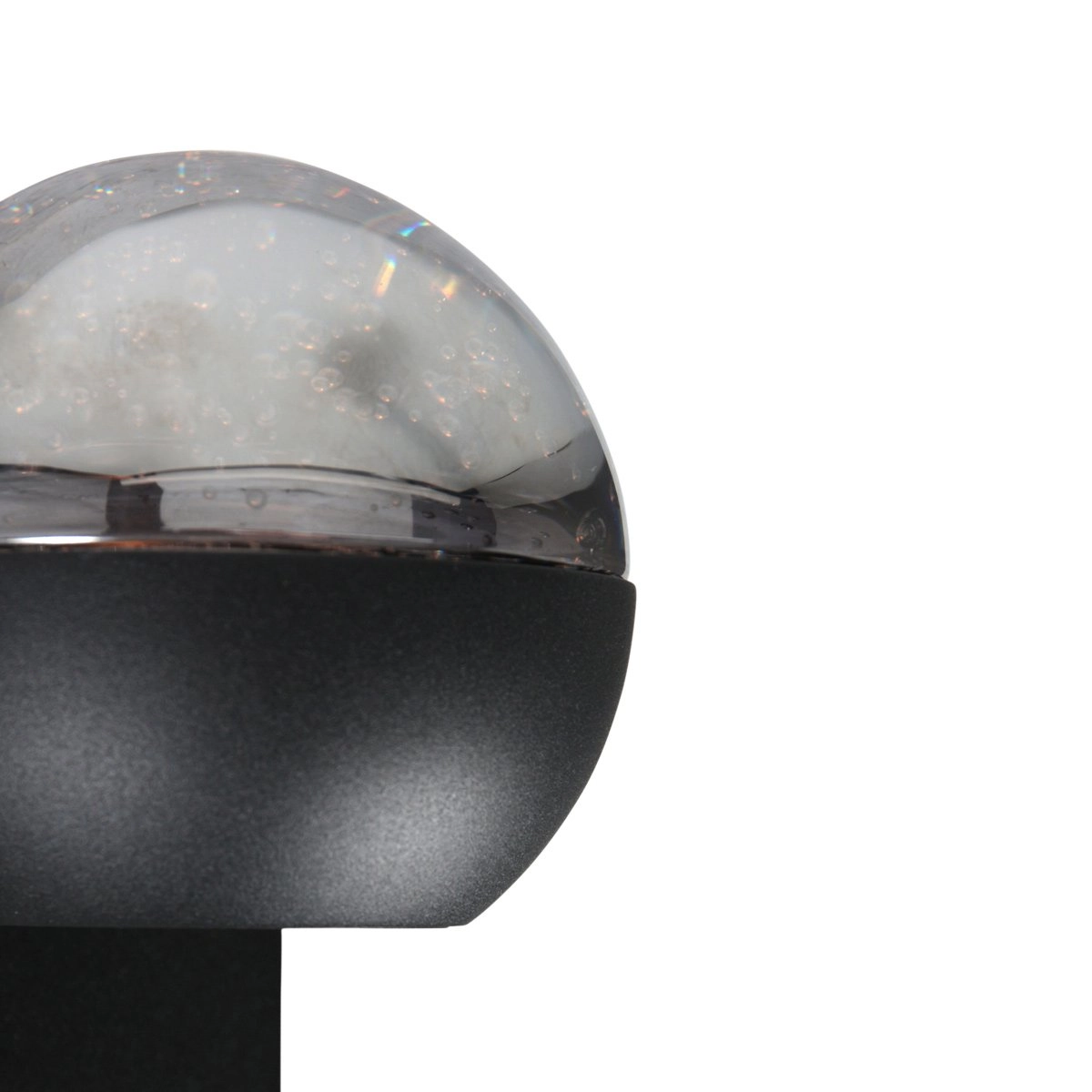 Led wall lamp Belluno black with glass - dimmable Steinhauer 8712746183948