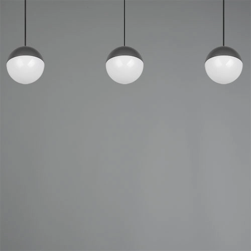 3-light pendant lamp Senta anthracite Trio 4017807697858