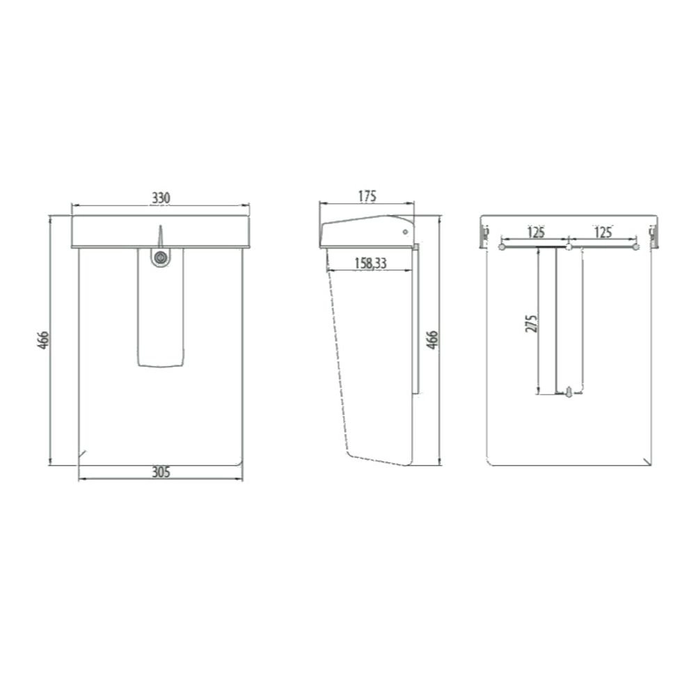 PTT mailbox Summus green PTT 8714186289525