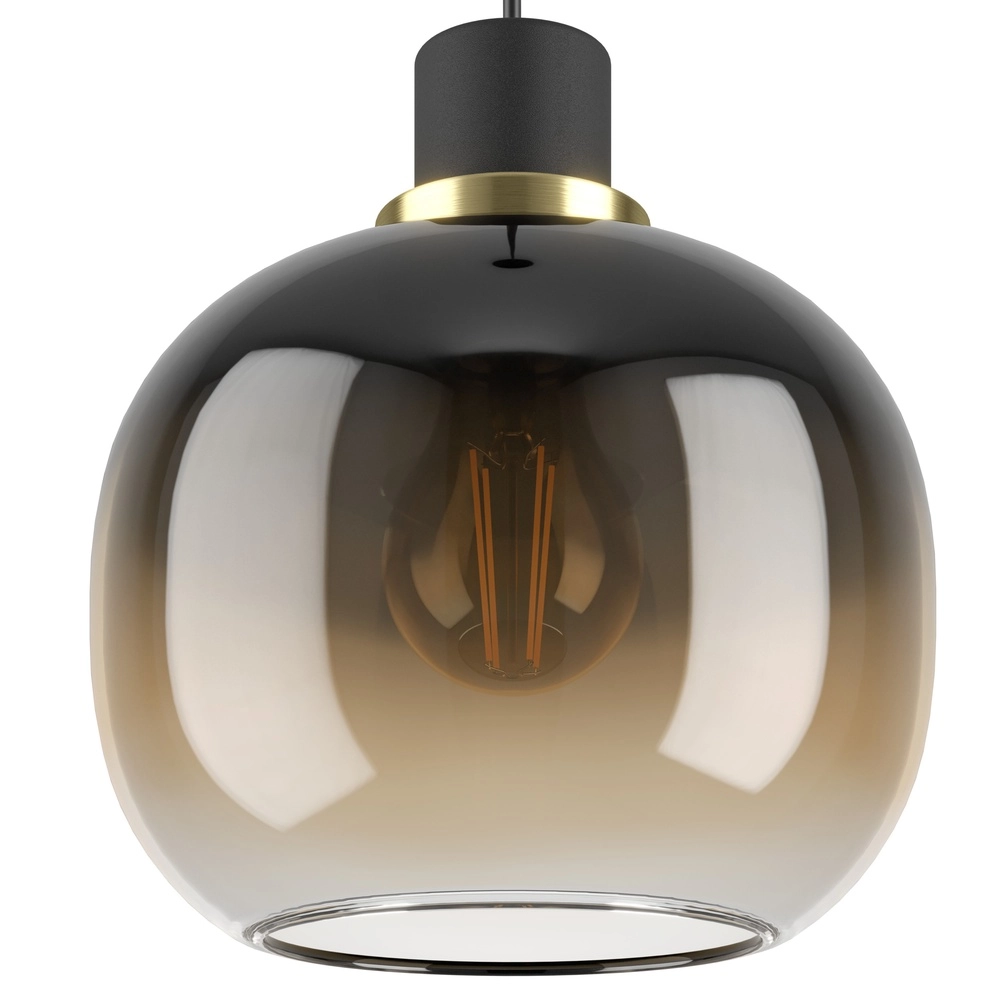 Glass pendant lamp Oilella Ø 19cm - amber glass Eglo 9002759996147