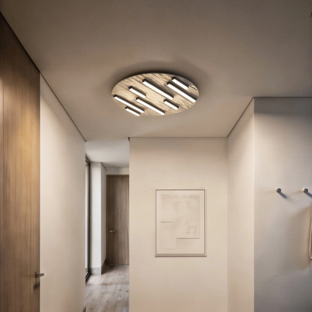 Ceiling lamp Campomarino sand brown Ø 38cm