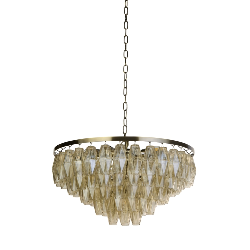 Pendant lamp Alba antique brass Ø 70cm