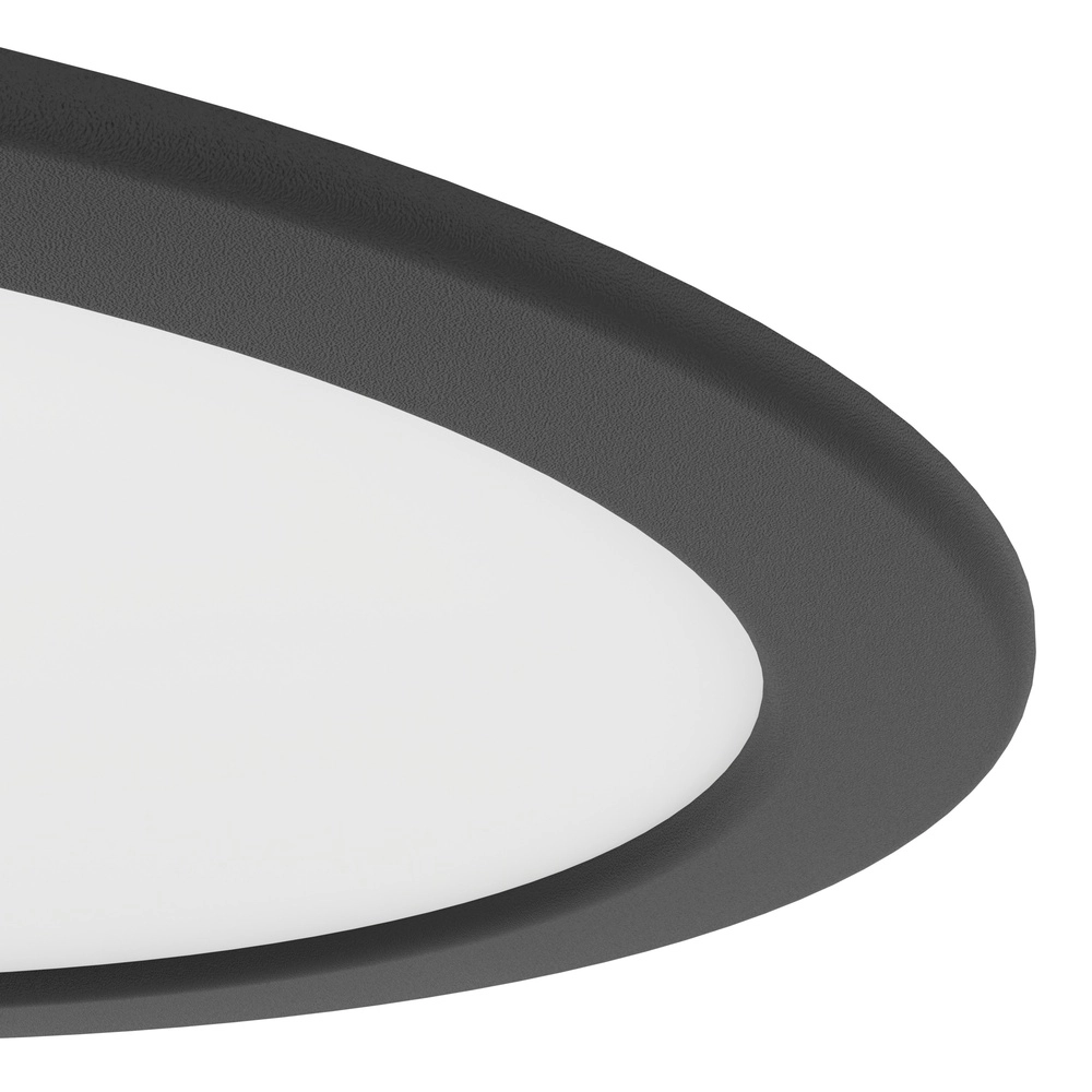 Recessed lamp Fueva 6 round - black - Ø 21,6cm Eglo 9008606330706