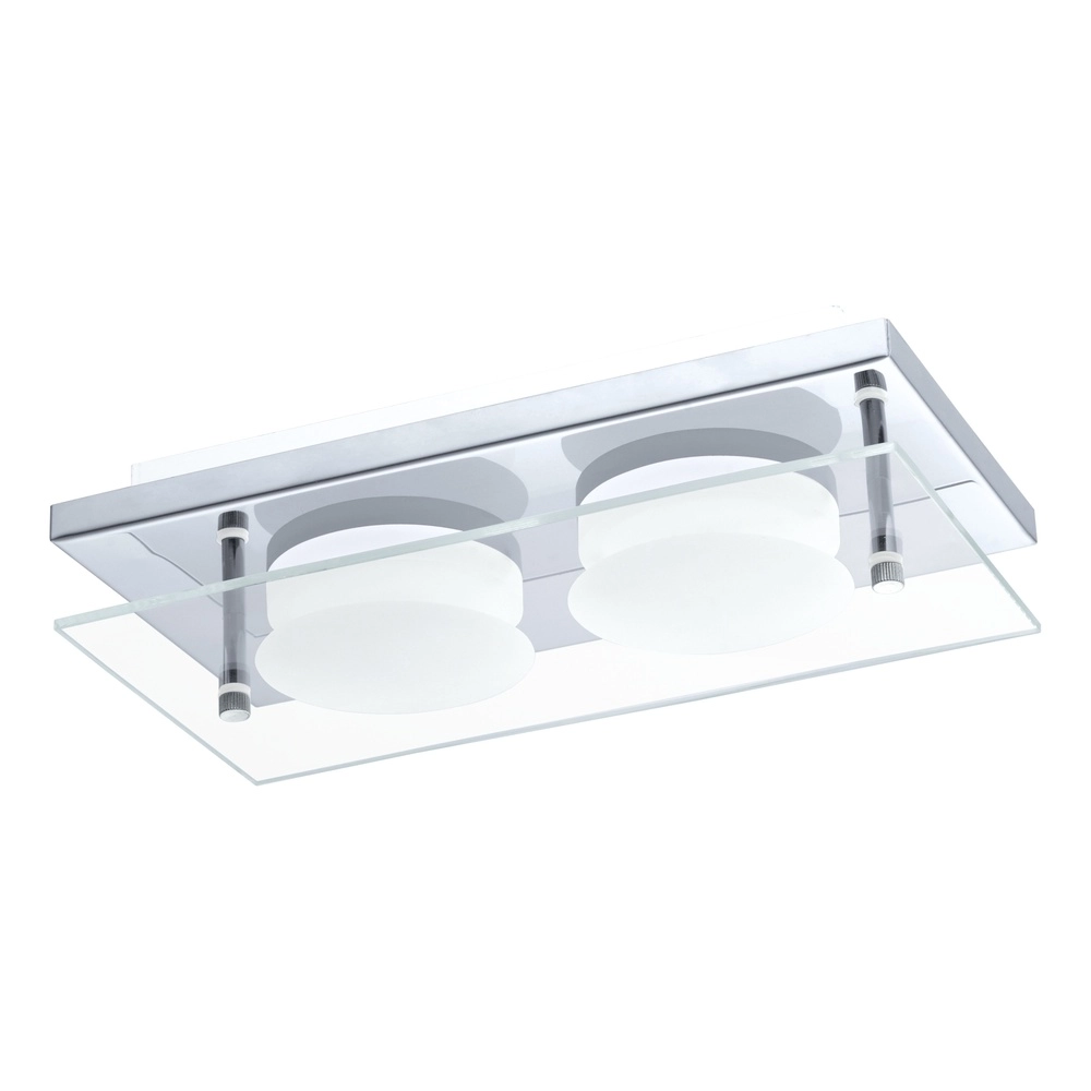 Design ceiling lamp Abiola 2-light chrome
