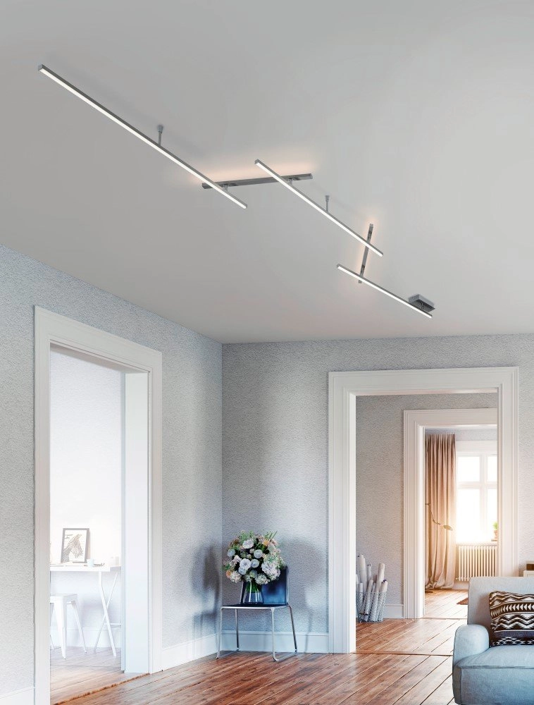 LED flush ceiling light Indira Trio 4017807385786