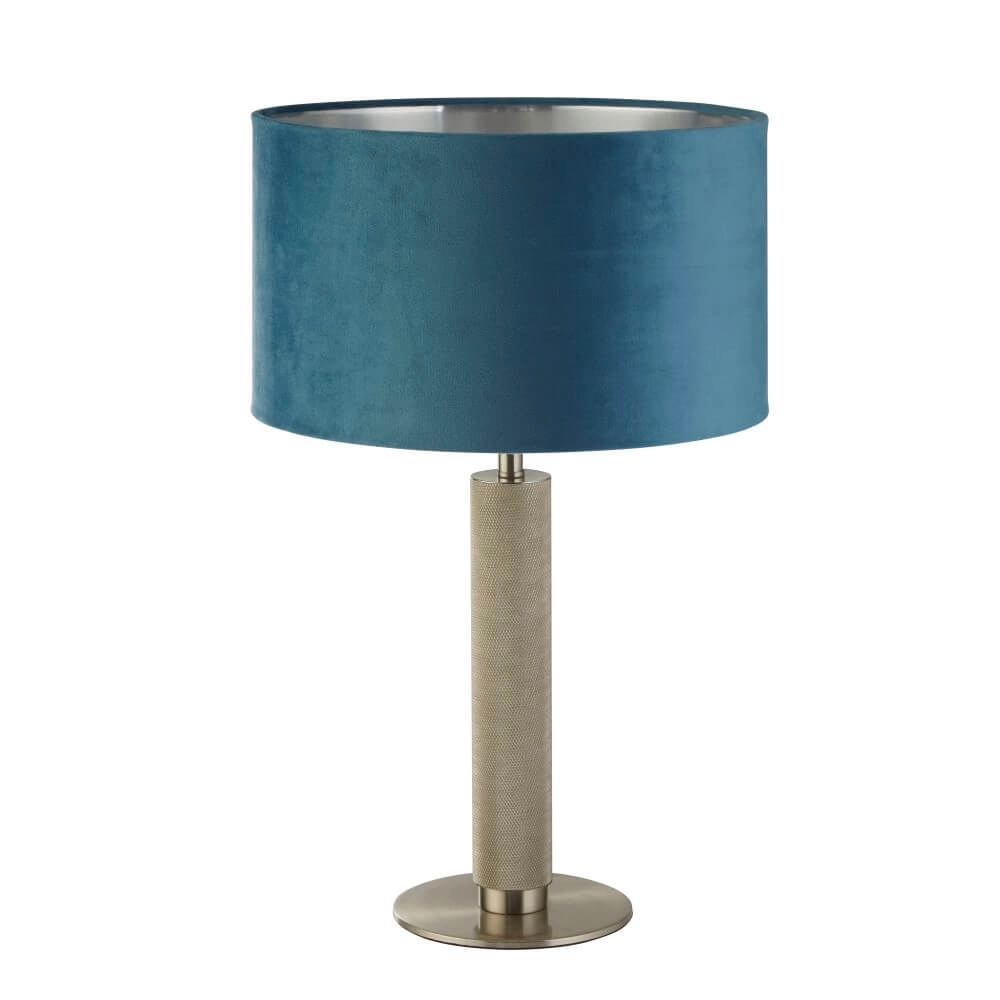 Table lamp London Gold with blue cap