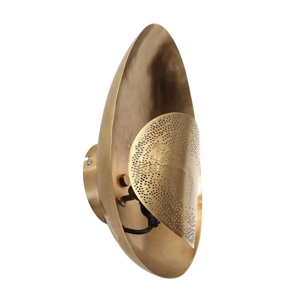 Oval wall lamp Brass bronze Steinhauer 8712746171655