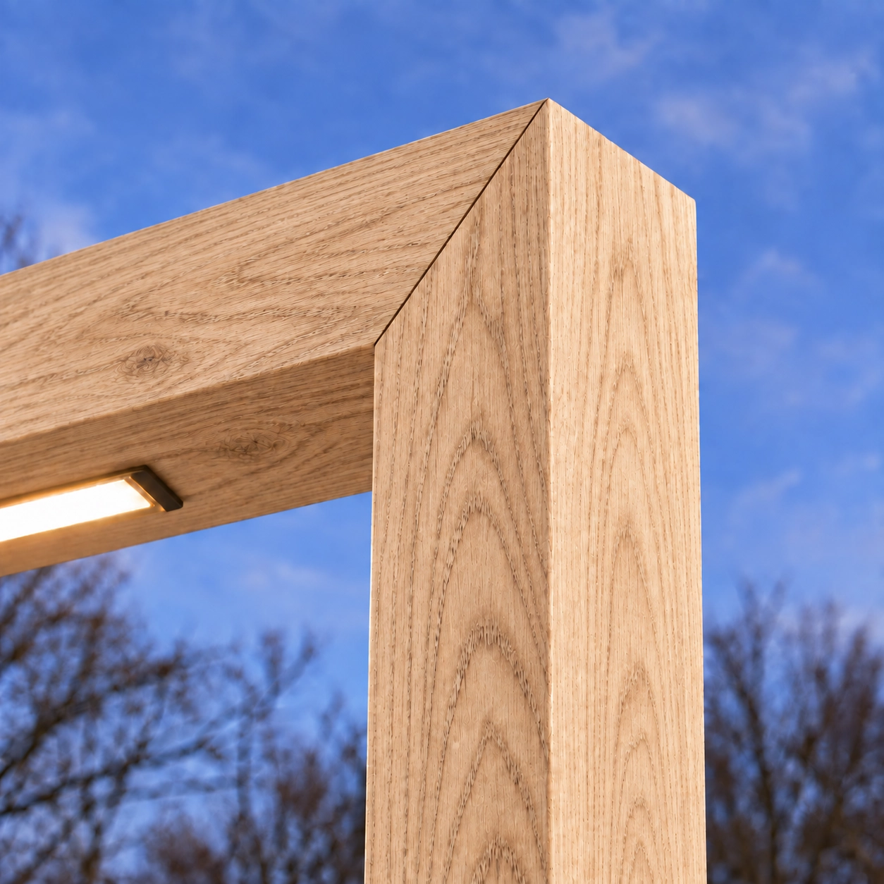 Wooden lantern Angelo Oak - 3M - 3000K Timberlab 8716803513594