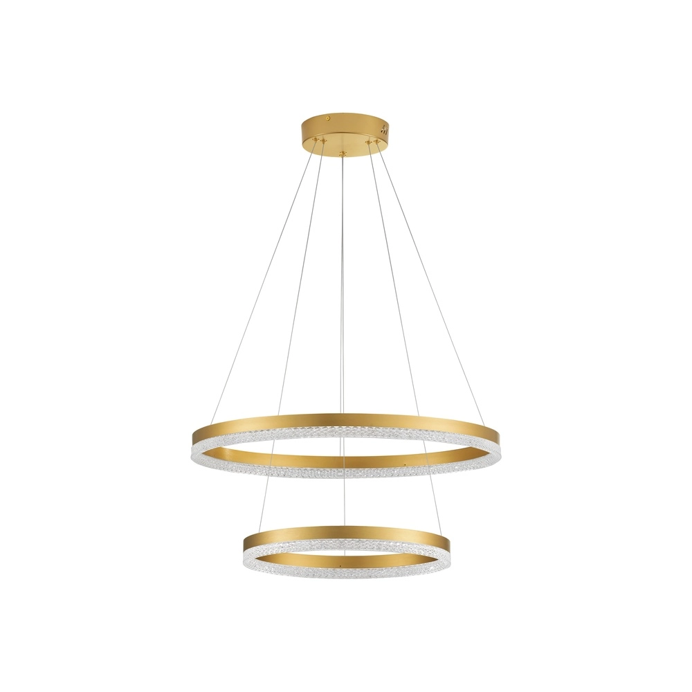 Pendant lamp Adria gold Ø 60cm double Lyora 5212017443816