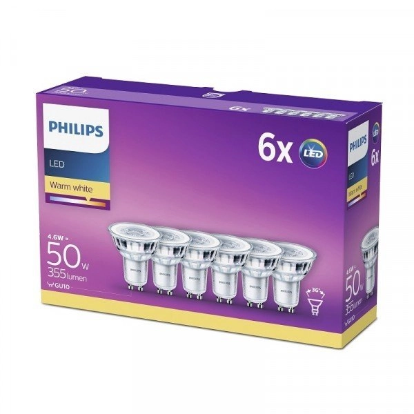 Light source 4,6W - GU10 - Led (6x)