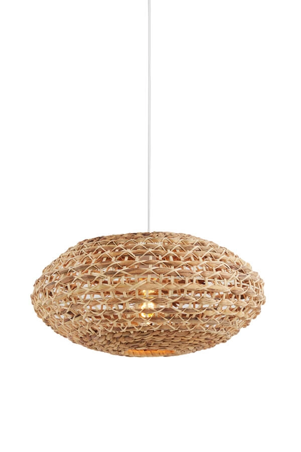Braided pendant lamp Tripoli Ø 50cm