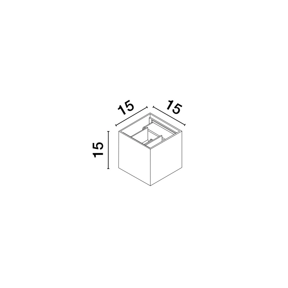 Square surface-mounted spot Epic white Lyora 5212017444271