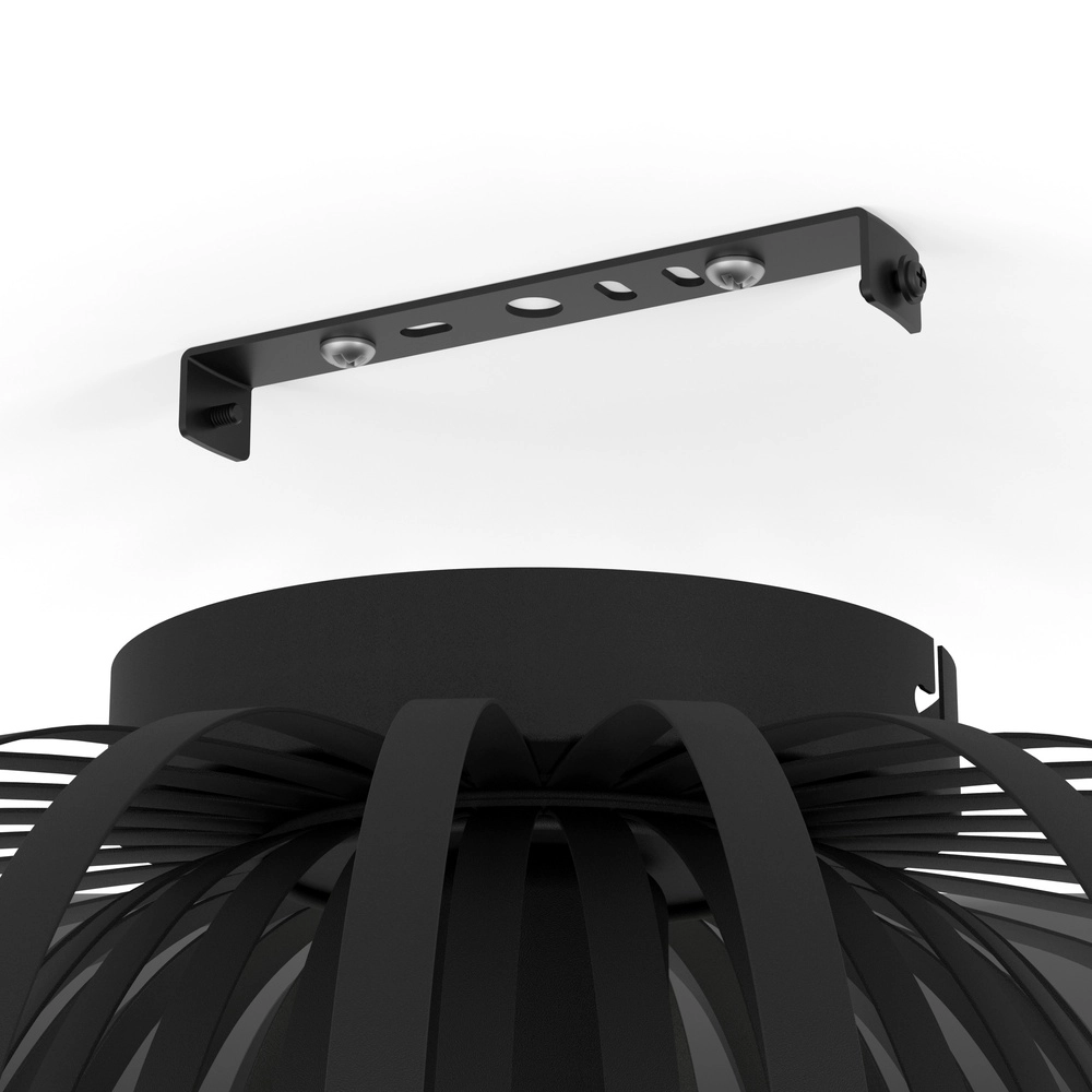 Black ceiling lamp Encinitos 1 Ø 45cm - 1x E27 Eglo 9008606254224