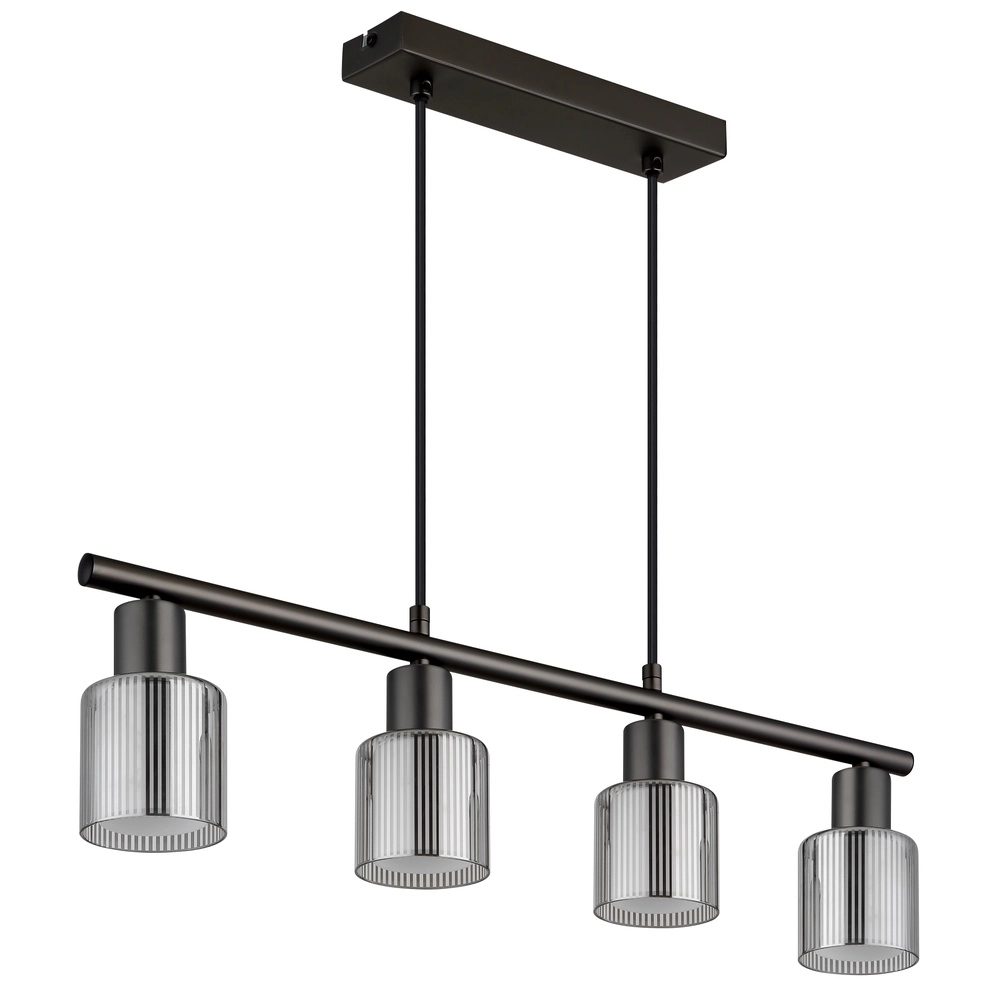 Design pendant lamp Villegas 4-light gunmetal Globo 9007371572953