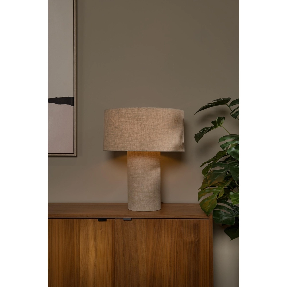 Table lamp Leeroy taupe Lucide 5411212032102