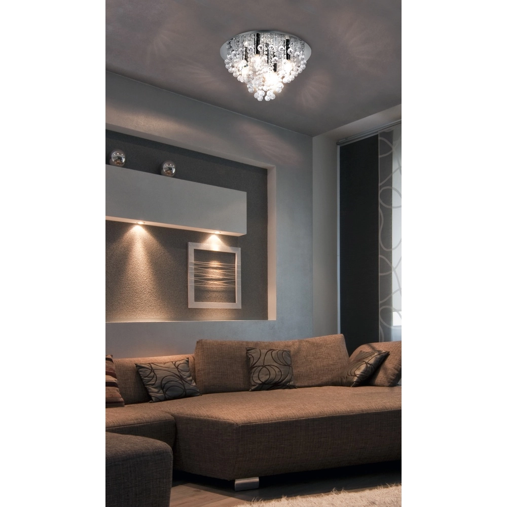Ceiling chandelier London chrome Ø 46cm Globo 4048194015260