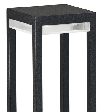 LED terrace lamp Poast 70cm - black Albert 4007235622805