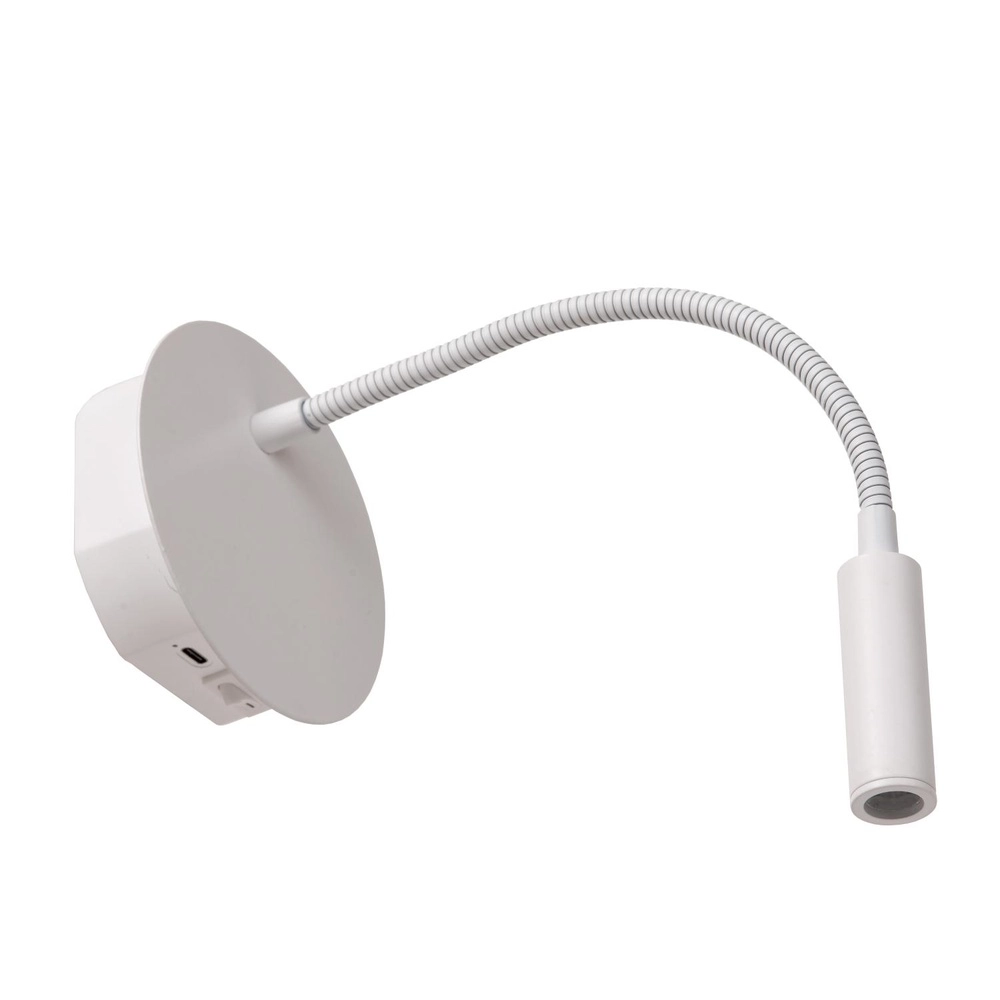 Rechargeable wall lamp Jolijn bedside lamp white Lucide 5411212771391