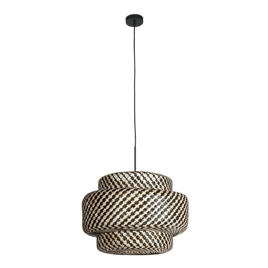 Pendant lamp Nox Light with bamboo shade Ø53cm Steinhauer 8712746182729