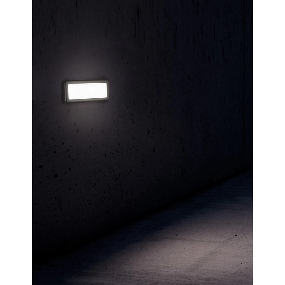 Grey wall lamp Pulsar design