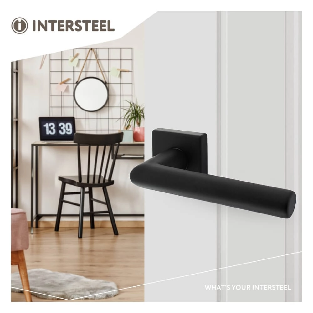 Door handle Broome Aluminum Black Square Intersteel 8714186505281