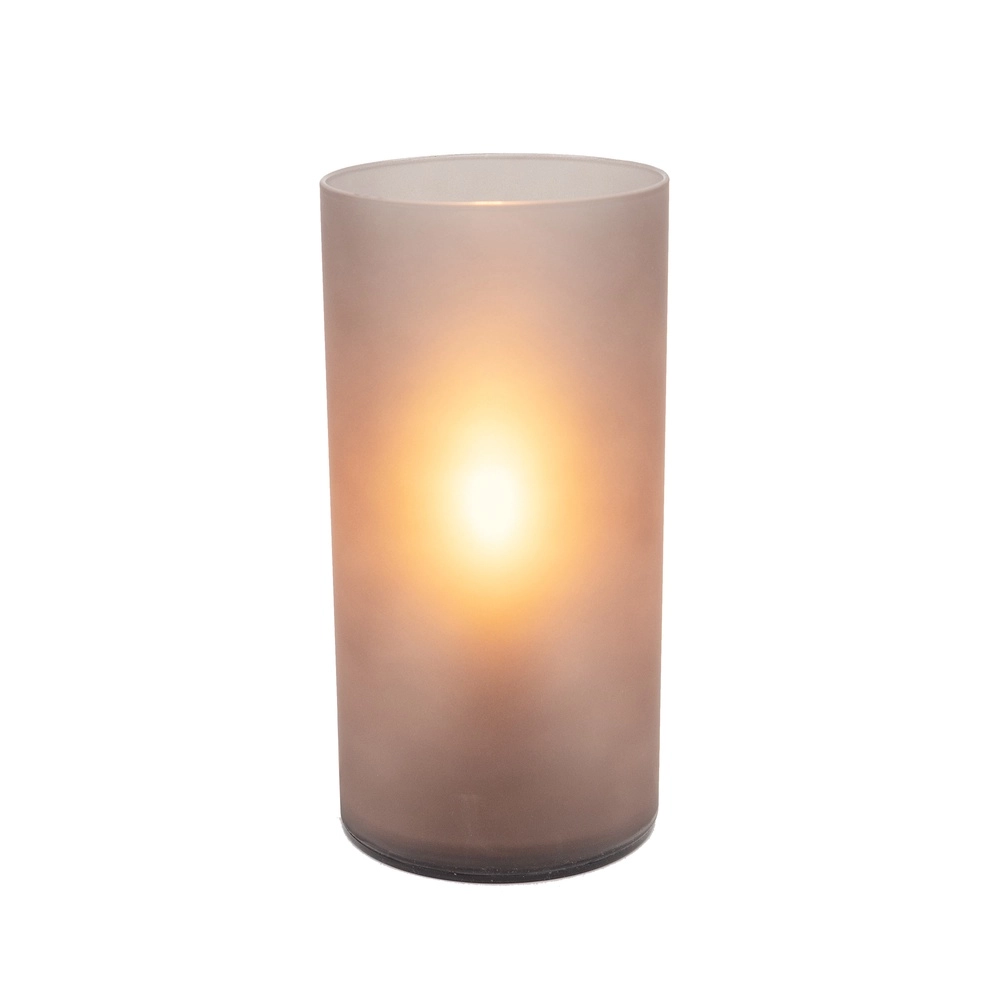 Bedside Lamp Geo frosted smoke glass
