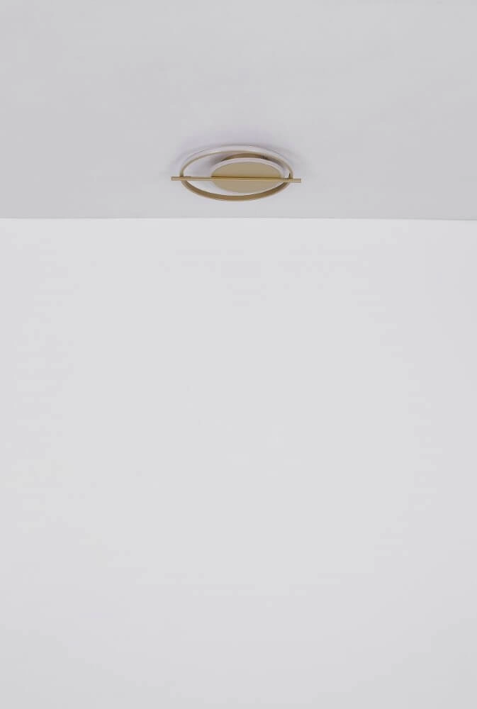 Golden ceiling lamp Reball round Globo 9007371438792