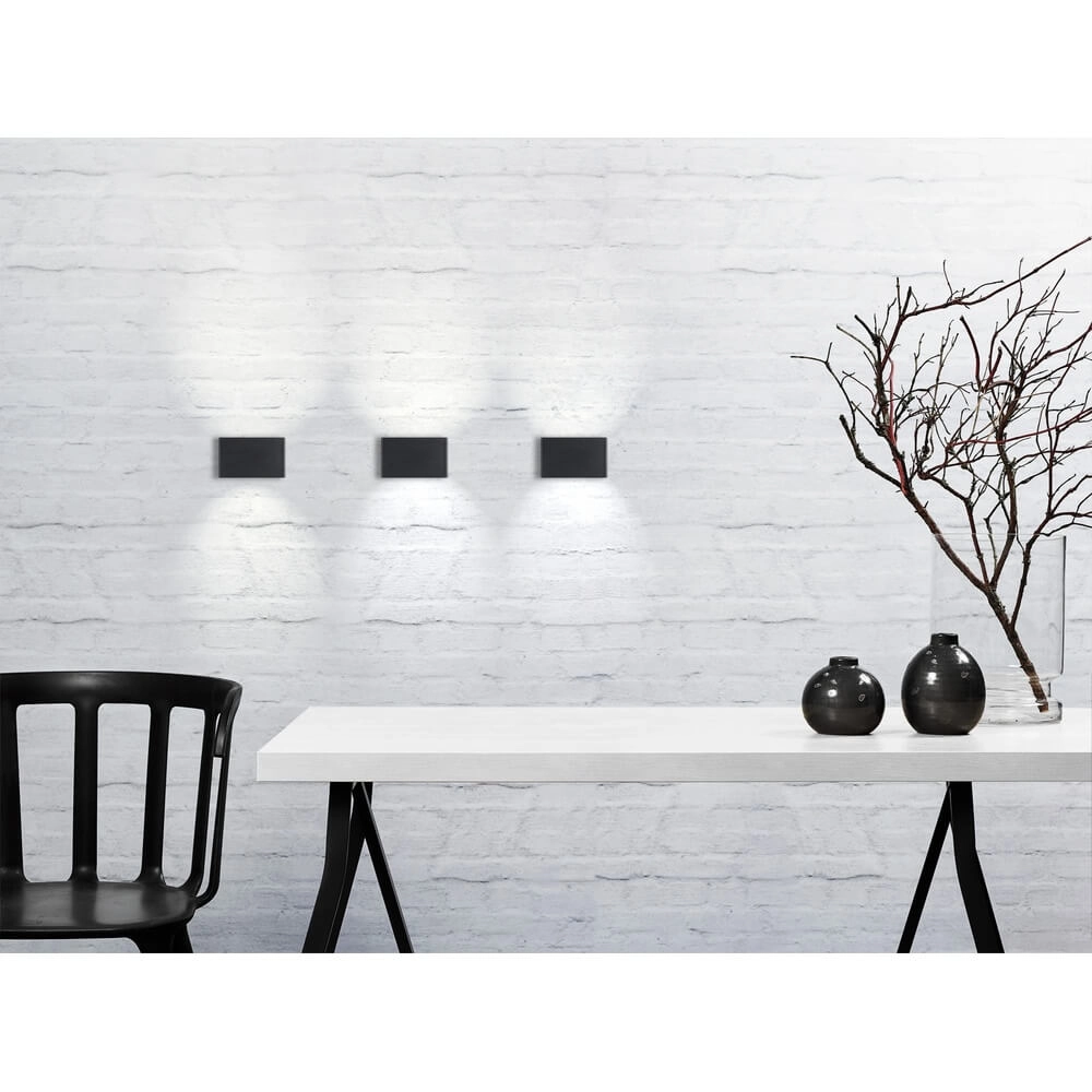 Sleek wall lamp Nene black Nordlux 7057388727237