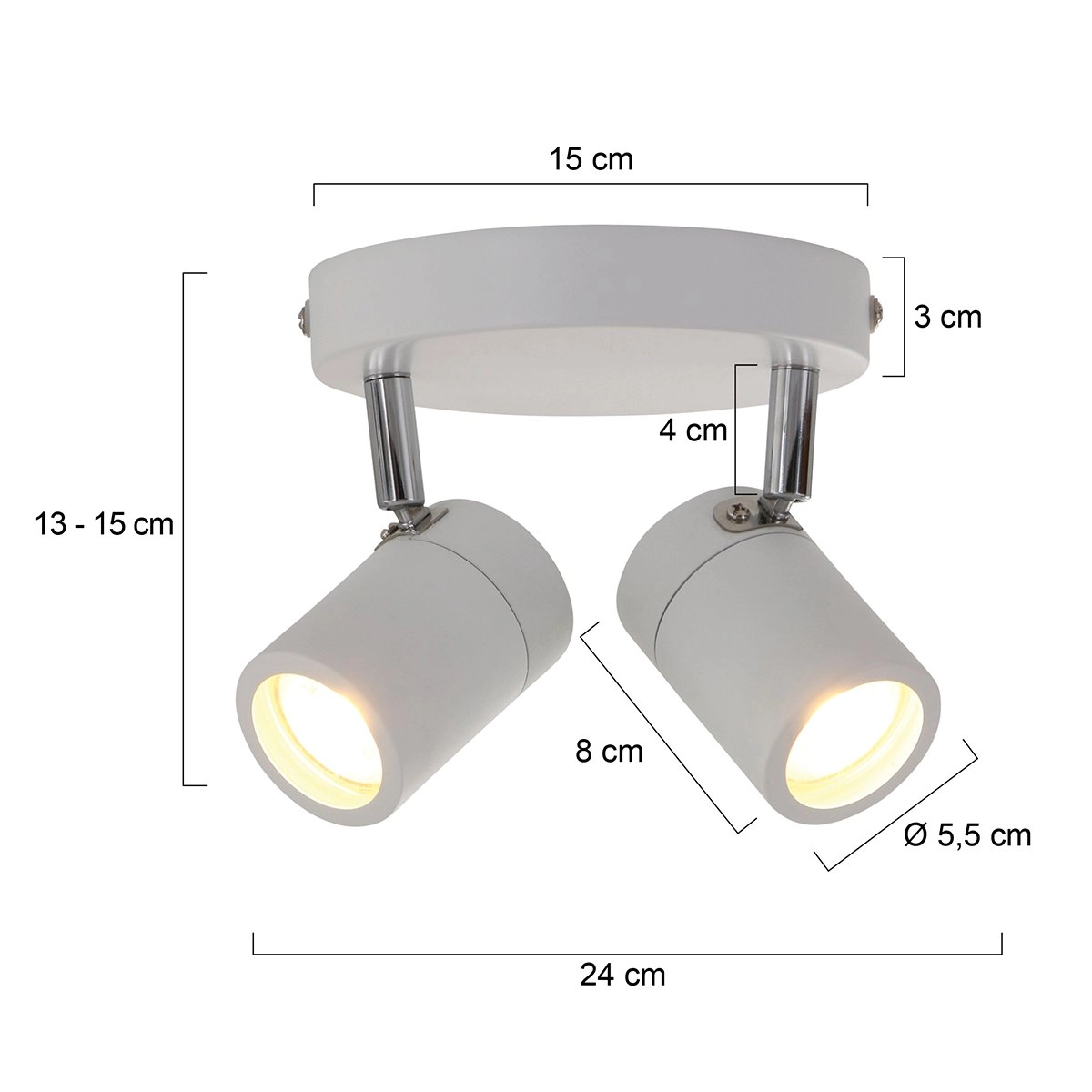 Bathroom spot Upround LED Steinhauer 8712746130089