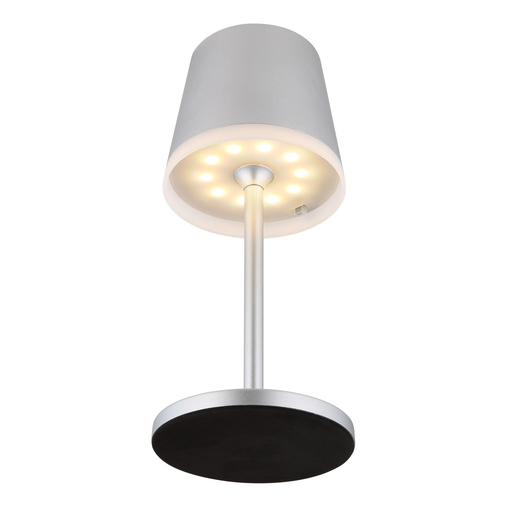 Solar table lamp Vannieso silver grey Globo 9007371478361