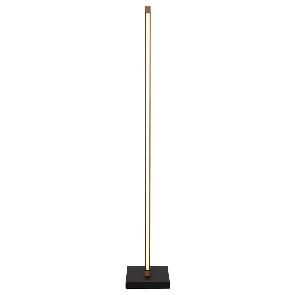 Design floor lamp Starla black with wood 113cm Globo 9007371447305