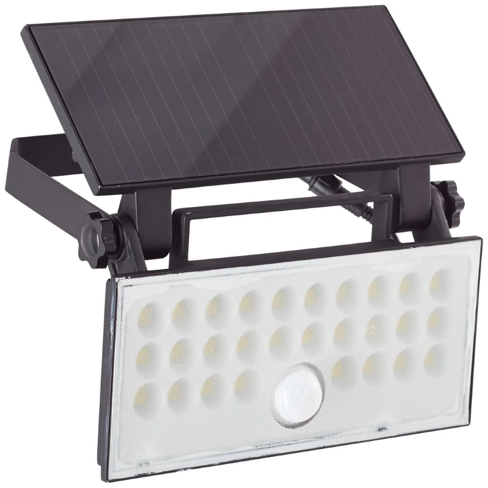 Black wall lamp Luton Solar Brilliant 4004353437793
