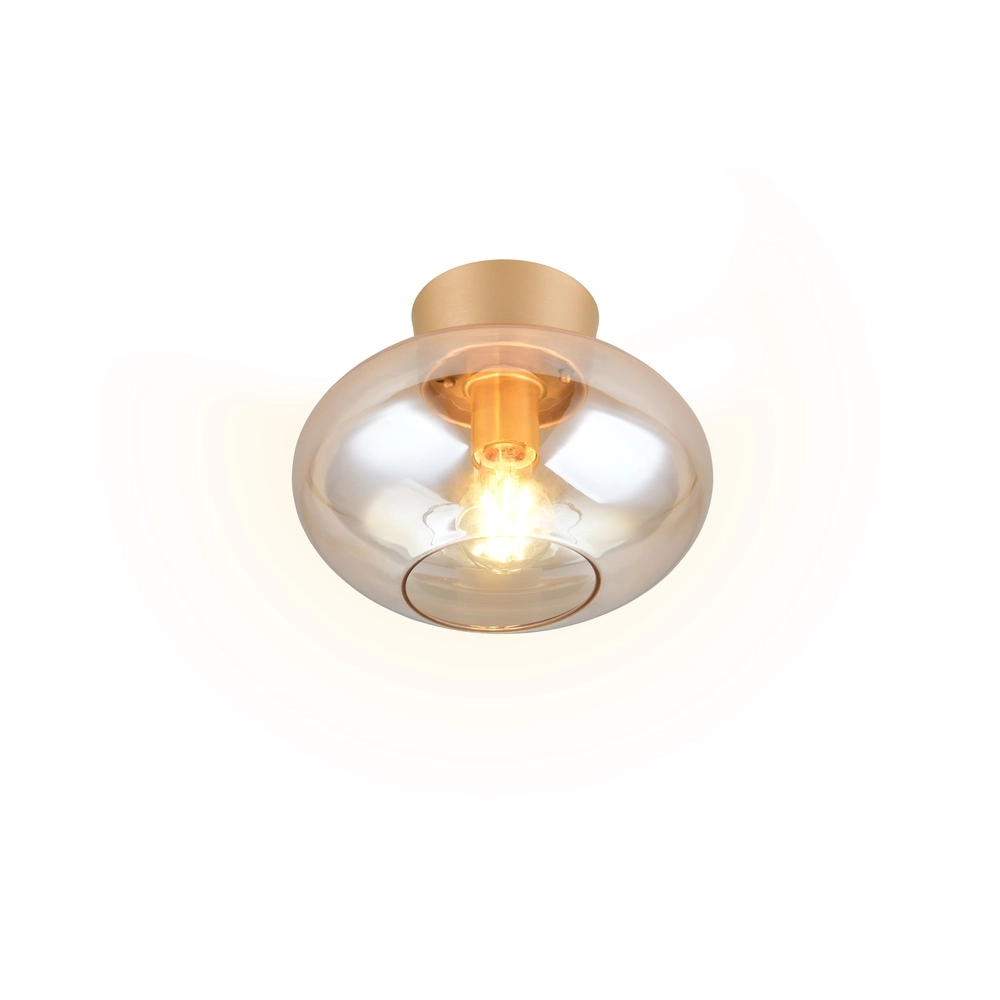 Ceiling lamp Sidera amber Ø 26cm Trio 4017807697261
