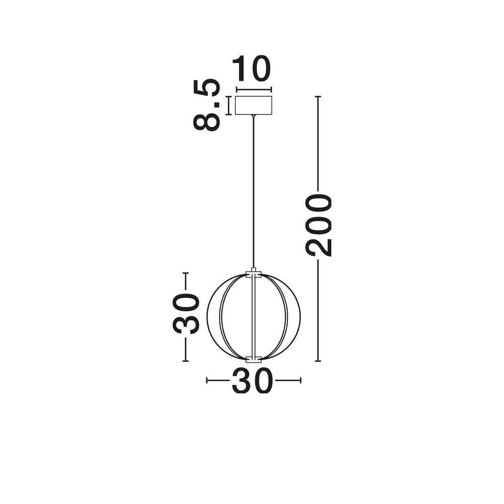 Pendant lamp Brea beige Ø 30cm Lyora 5212017494382