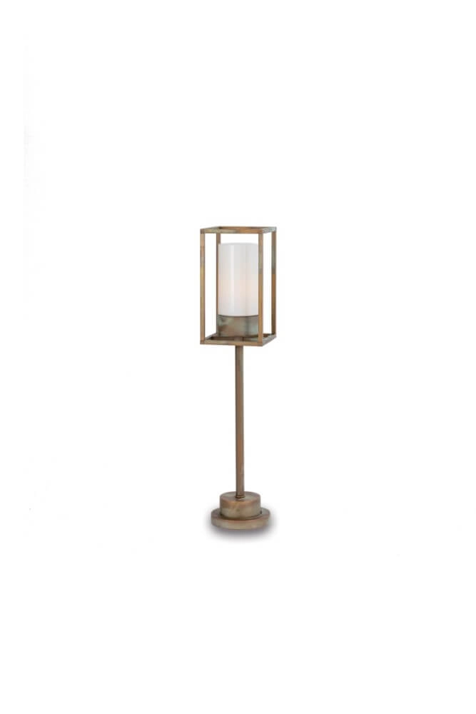 Floor lamp Cubic3 L - white glass