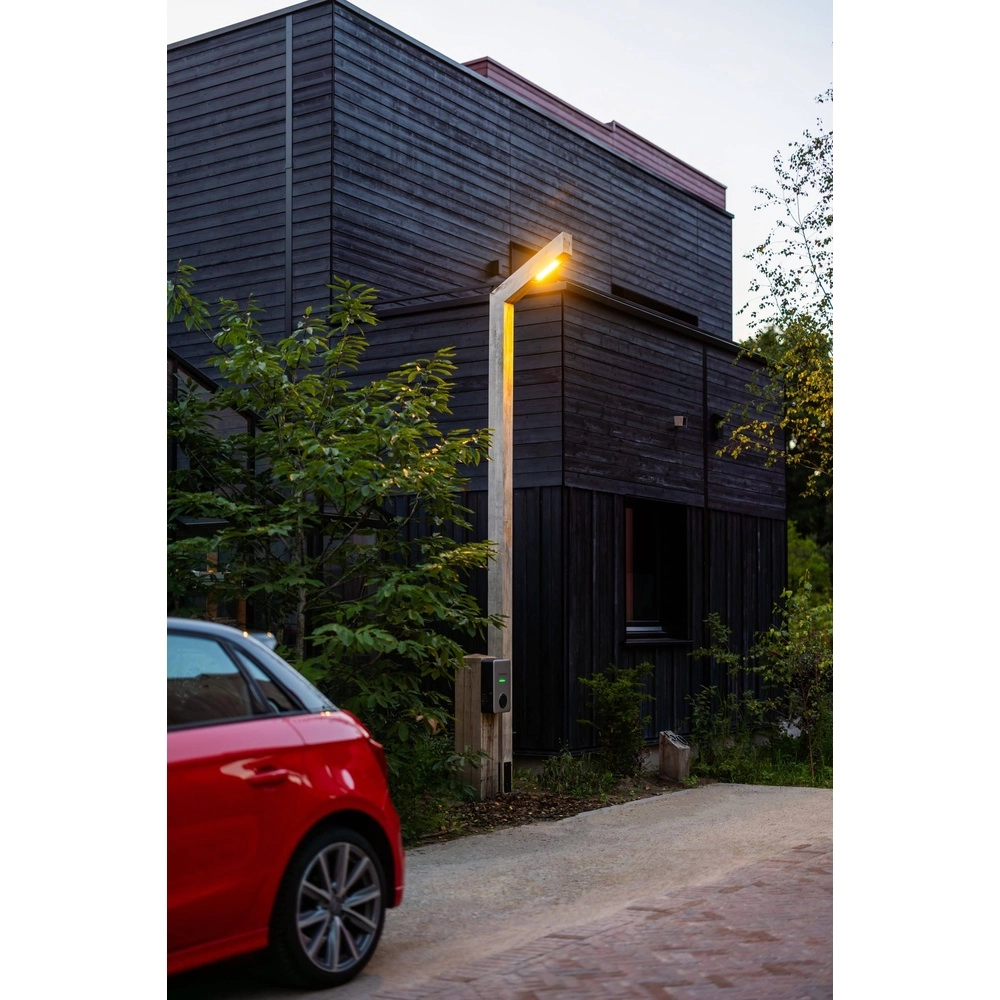Wooden street lamp Strato Rustic chestnut - 4M - PH08 - 3000K Timberlab 8716803514546