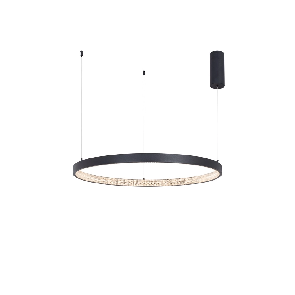 Pendant lamp Preston black Ø 80cm Lyora 5212017429186