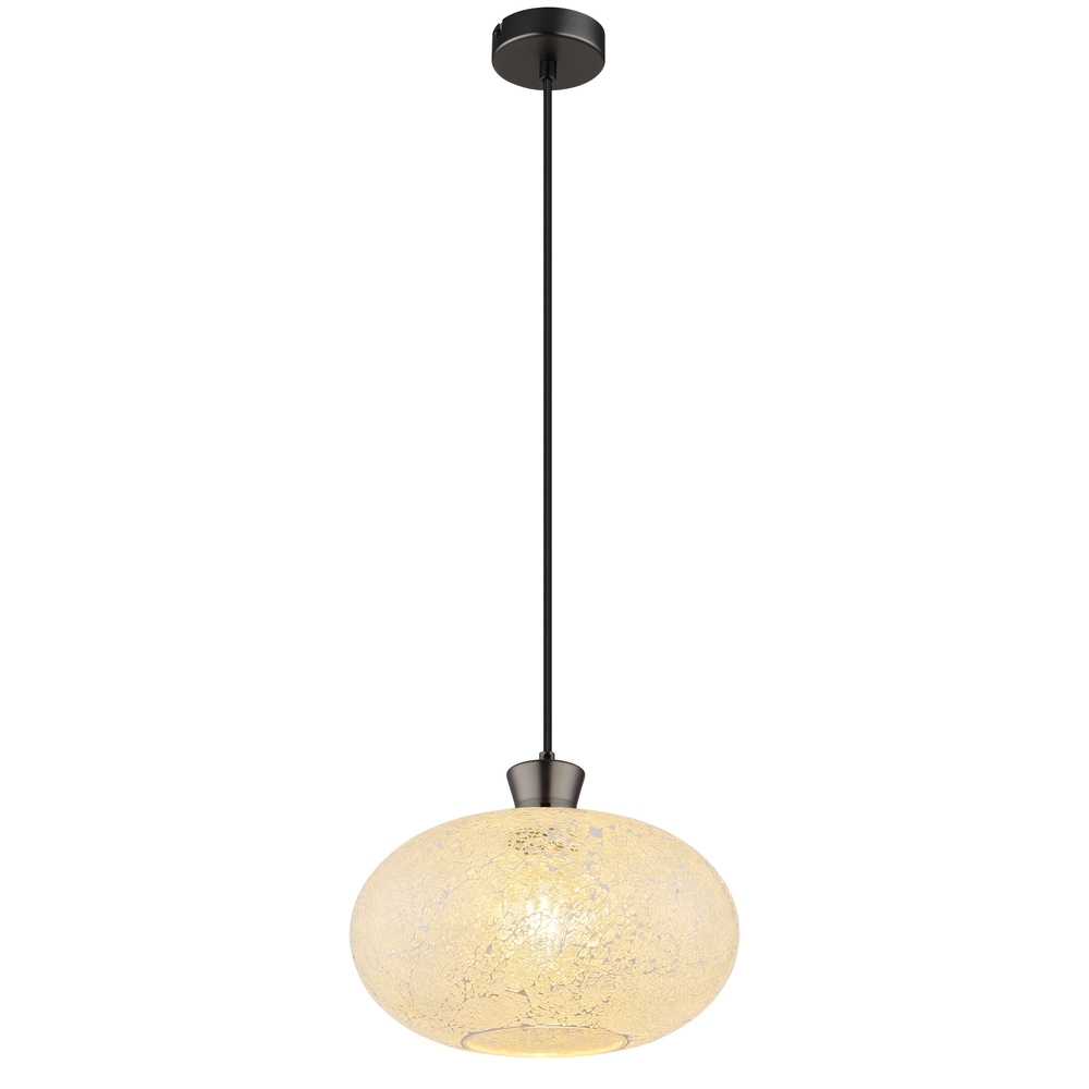 Single pendant lamp Brokana gunmetal