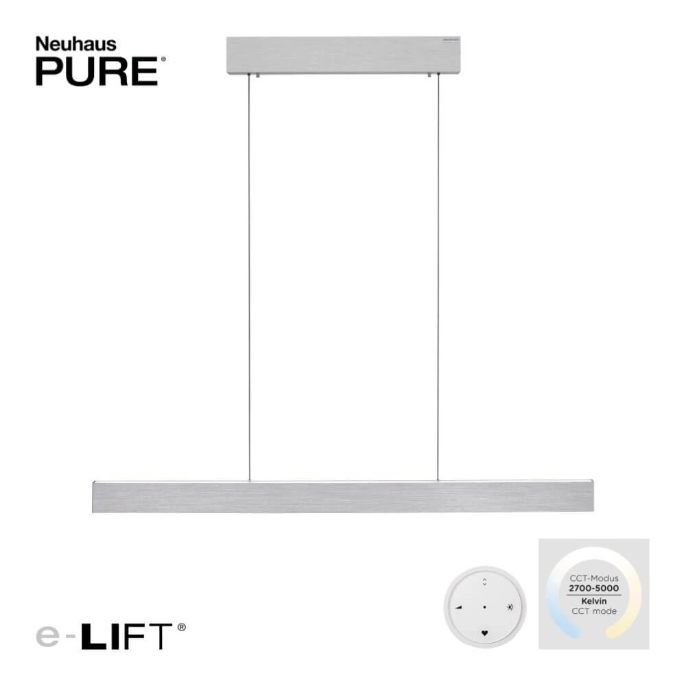 Design hanging lamp Pure E-Motion aluminum Paul Neuhaus 4012248372920