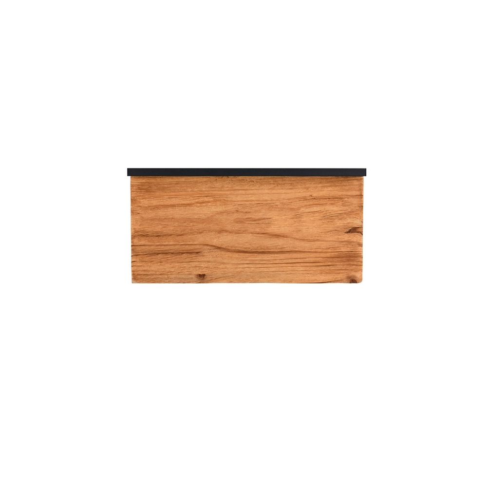 Design wall lamp Kalea black with wood 30cm Trio 4017807661392