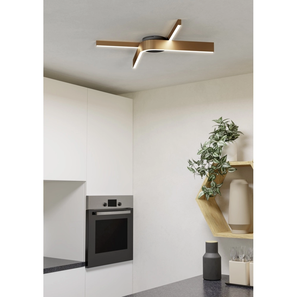 Design ceiling lamp Folcino-Z Copper Bronze Eglo 9008606360277