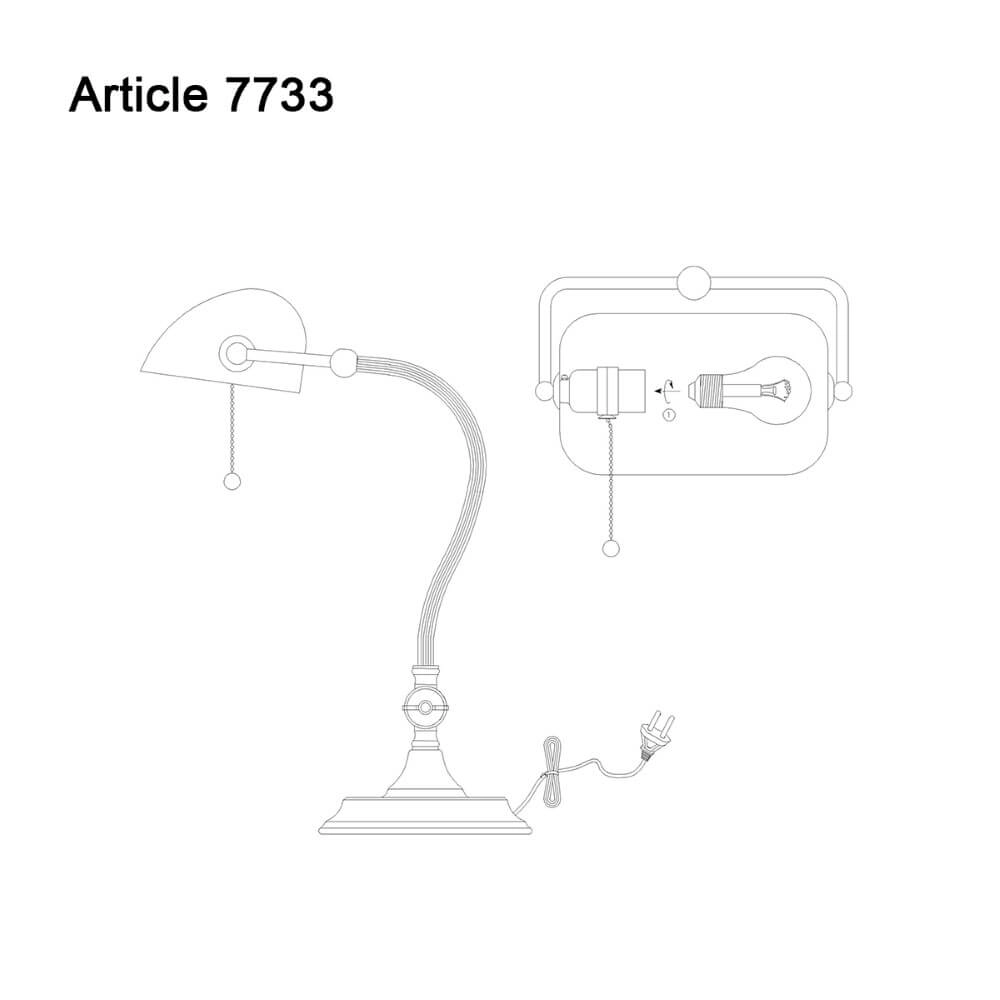 Banker's lamp Calais Steinhauer 8712746104394