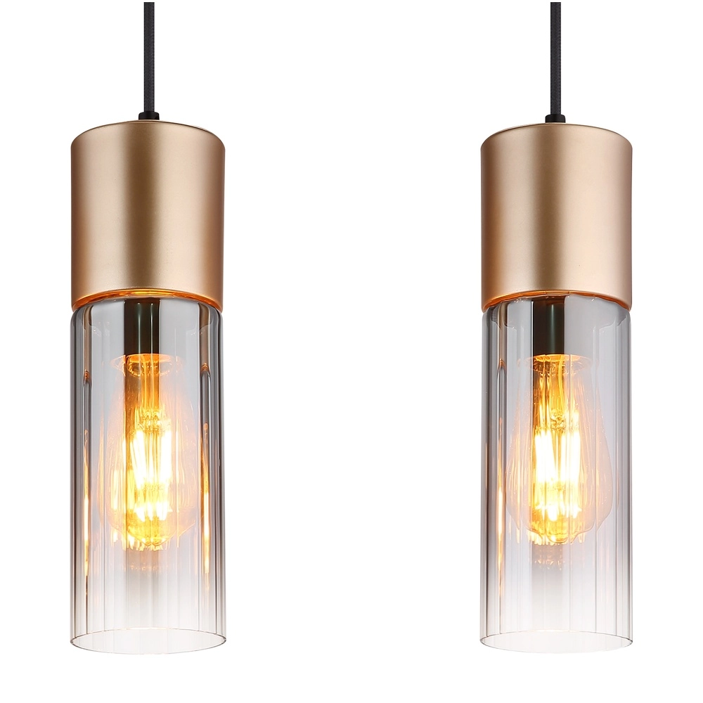 4-light pendant lamp Annika brown design Globo 9007371531905