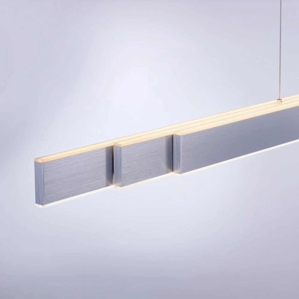 Sleek hanging lamp Pure Lume aluminum Paul Neuhaus 4012248352212