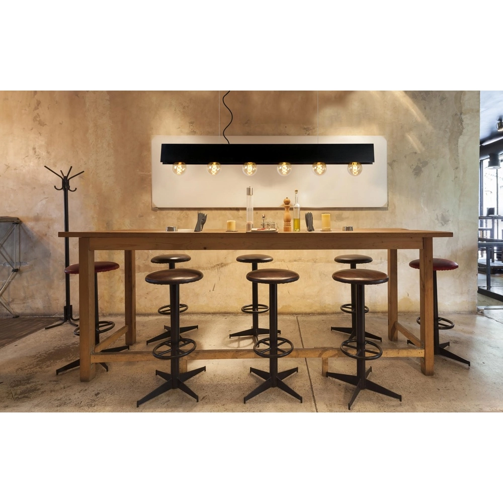 Design pendant lamp Surtus 6-light black Lucide 5411212302410